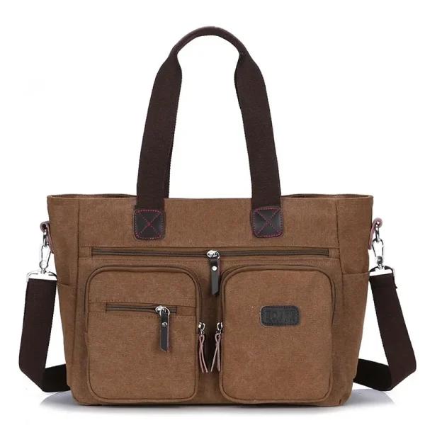 sac porte document homme maron