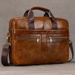 porte document cuir homme camel
