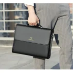 cartable cuir homme noir