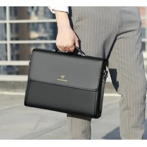 cartable cuir homme noir