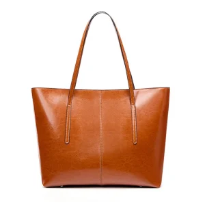 porte document cuir camel femme