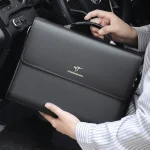 porte document cuir noir