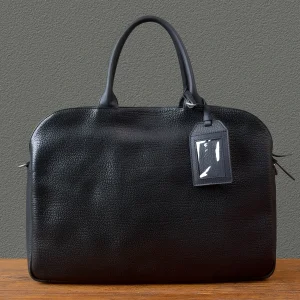 porte document femme cuir noir