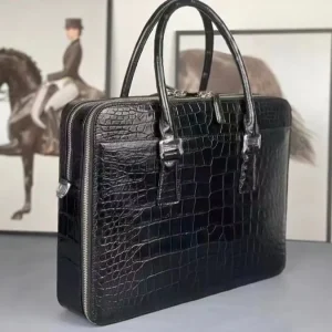 porte document crocodile femme luxe