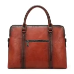 accessoire cuir marron bureau femme