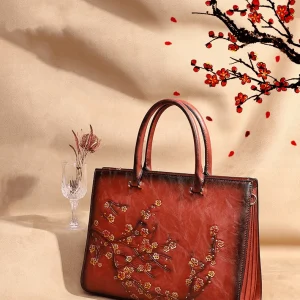 porte document fleur luxe