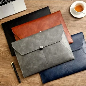Pochette document en simili cuir