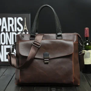 porte document homme cuir vintage