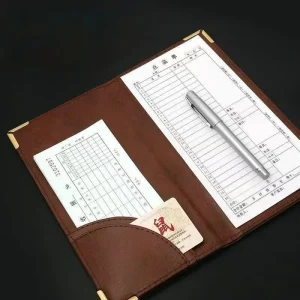 chemise porte document cuir