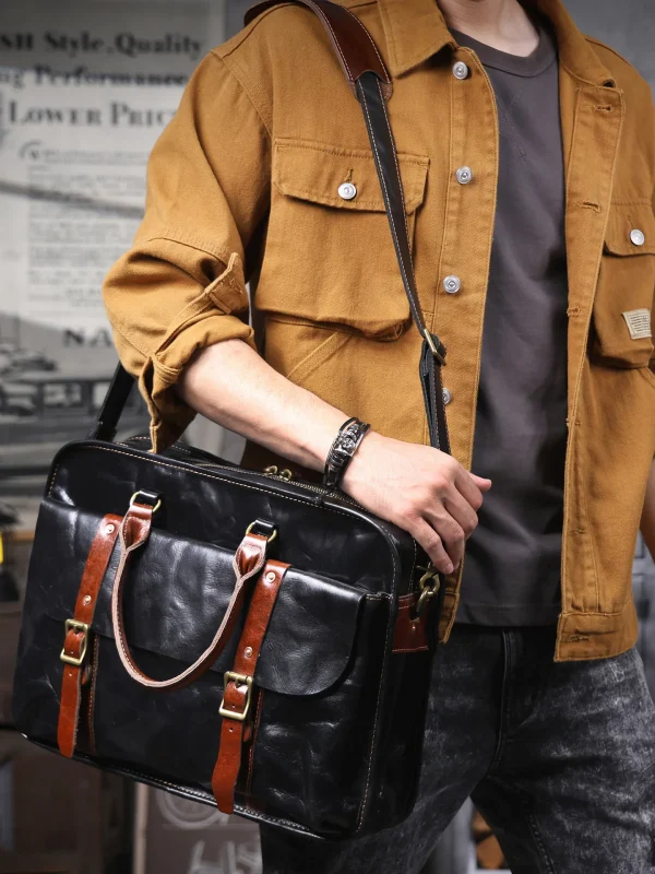 porte document bandoulière luxe