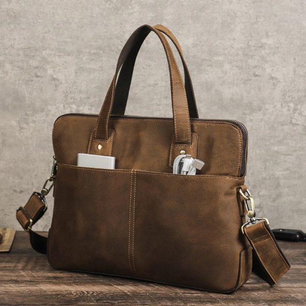 Porte document conférencier en cuir