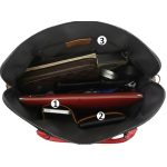 accessoire en cuir rouge féminin